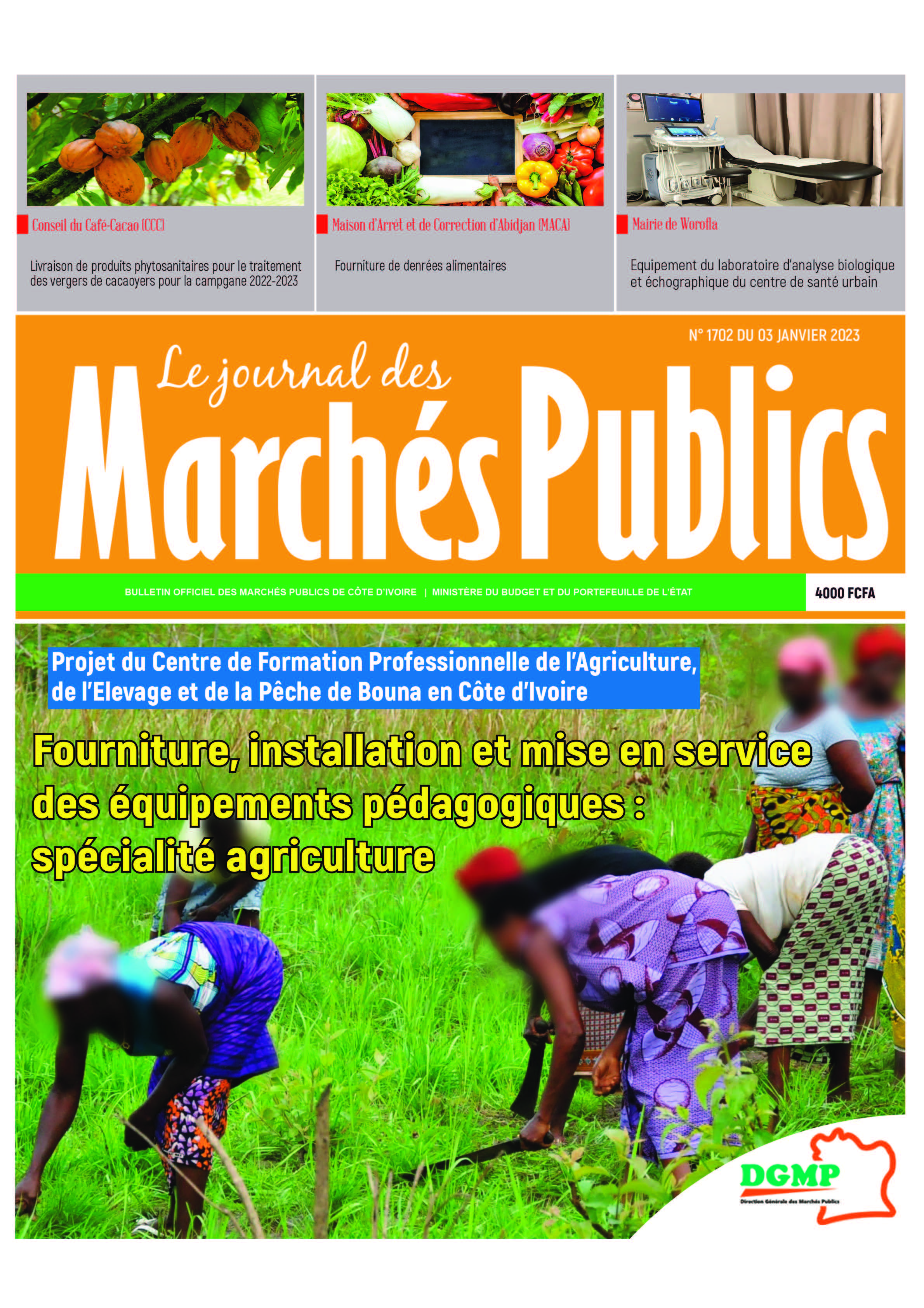 DGMP Direction Générale des Marchés Publics